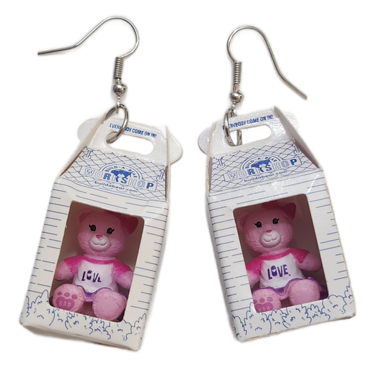 Mini Build-A-Bear Dangle Earrings