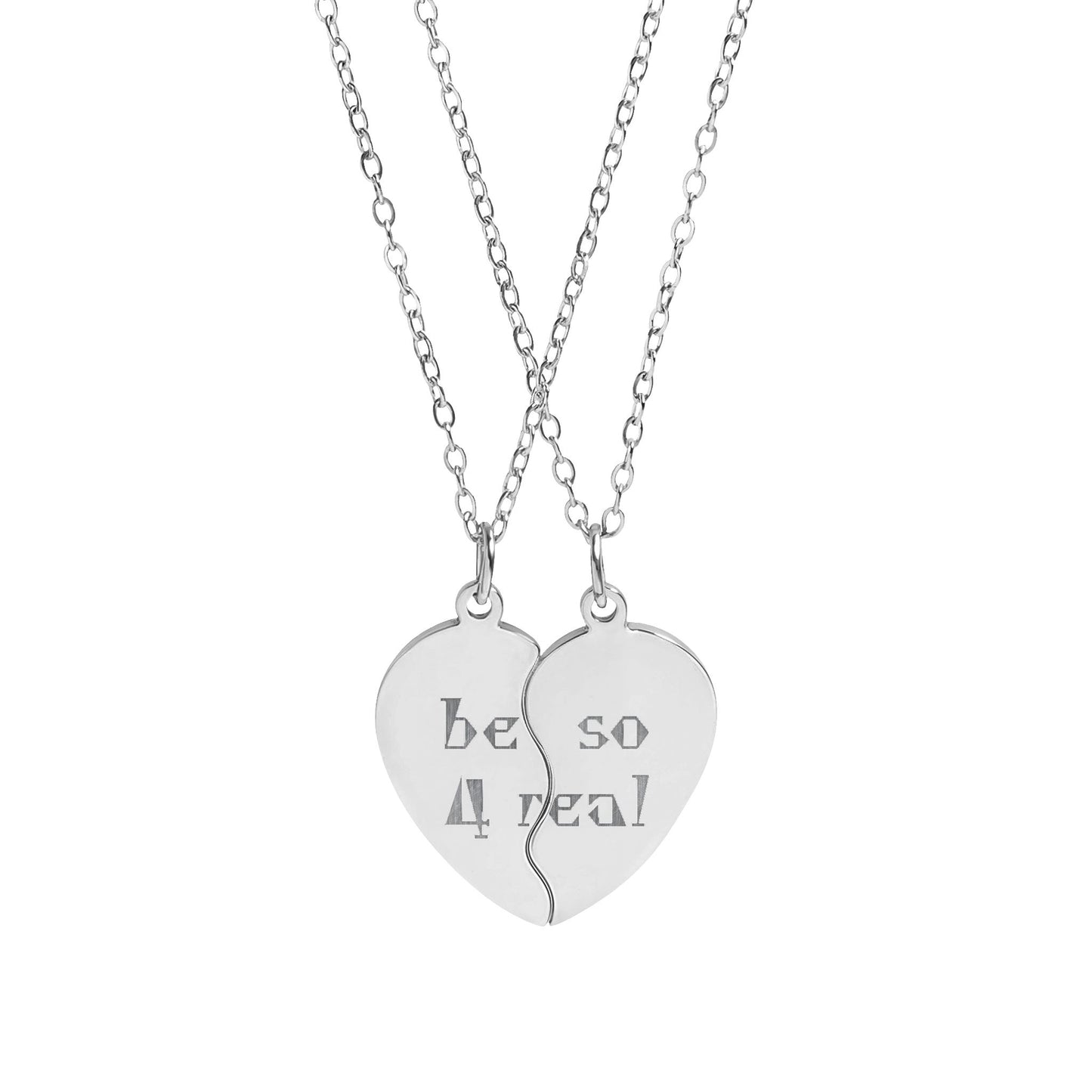 Be So For Real Heart Necklace Set