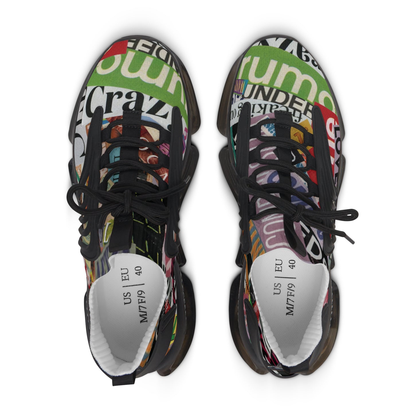 Cutthroat Collage Women's Mesh Sneakers