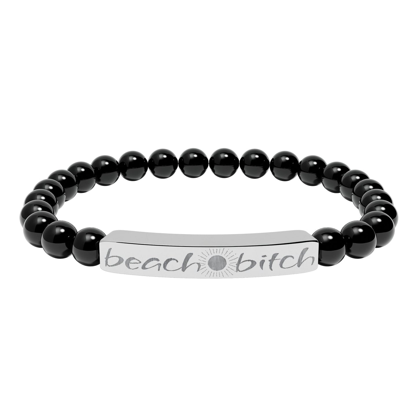 Beach Bitch Natural Stone Bracelet