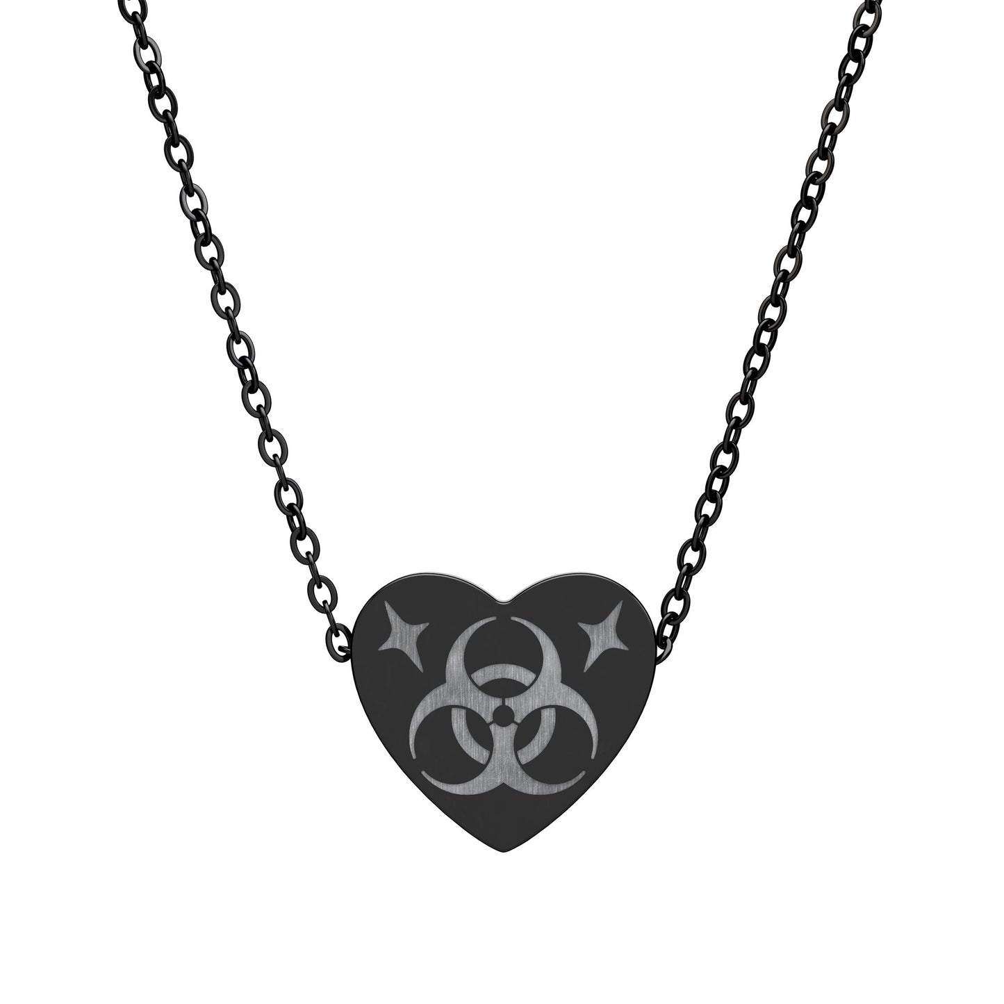 Biohazard Heart Necklace