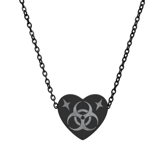 Biohazard Heart Necklace