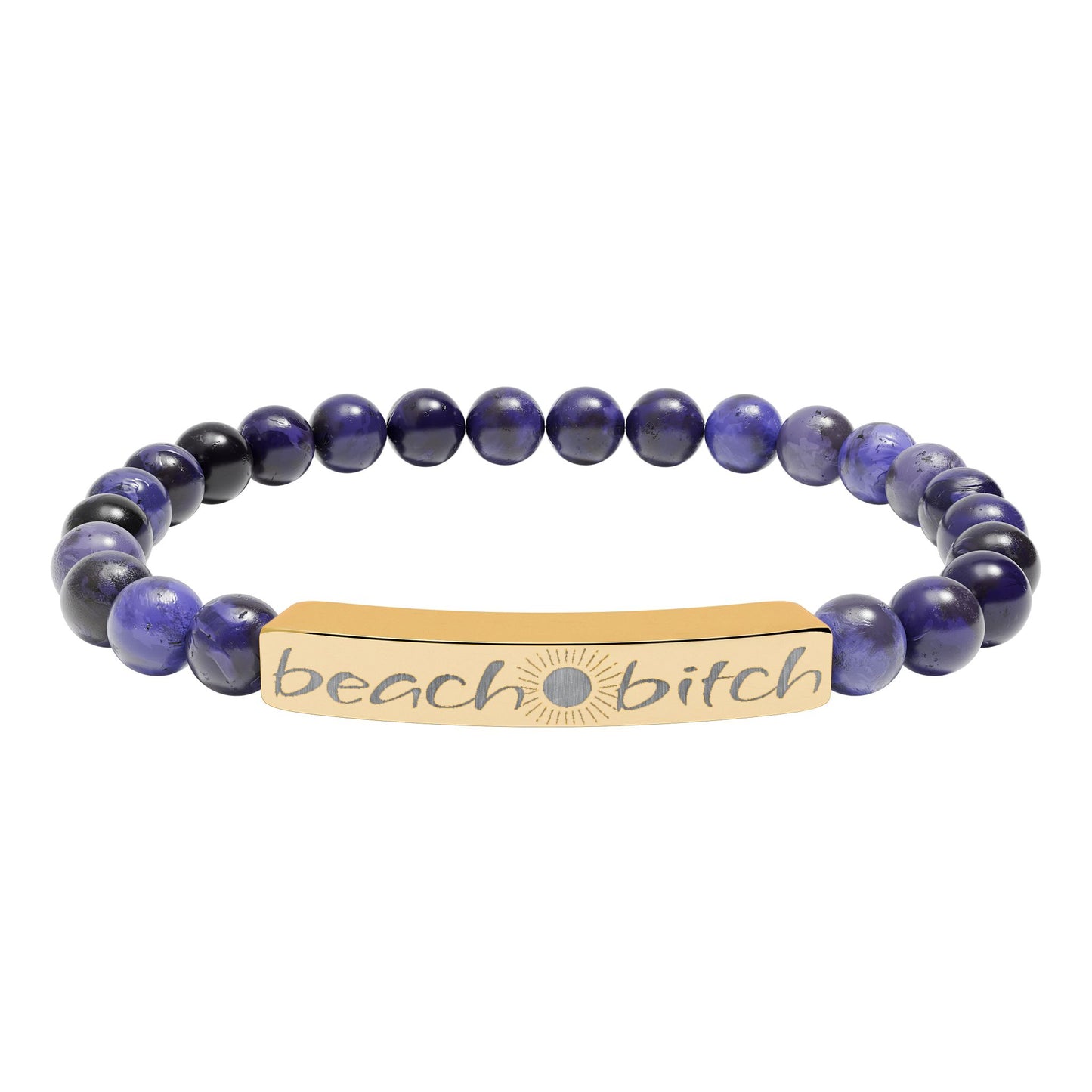 Beach Bitch Natural Stone Bracelet