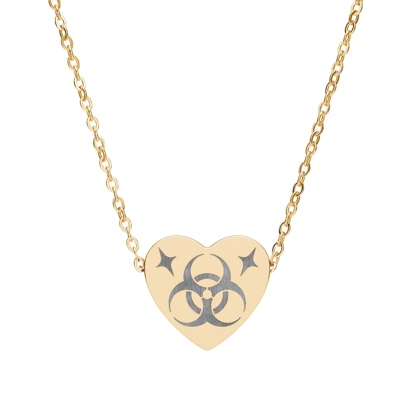 Biohazard Heart Necklace