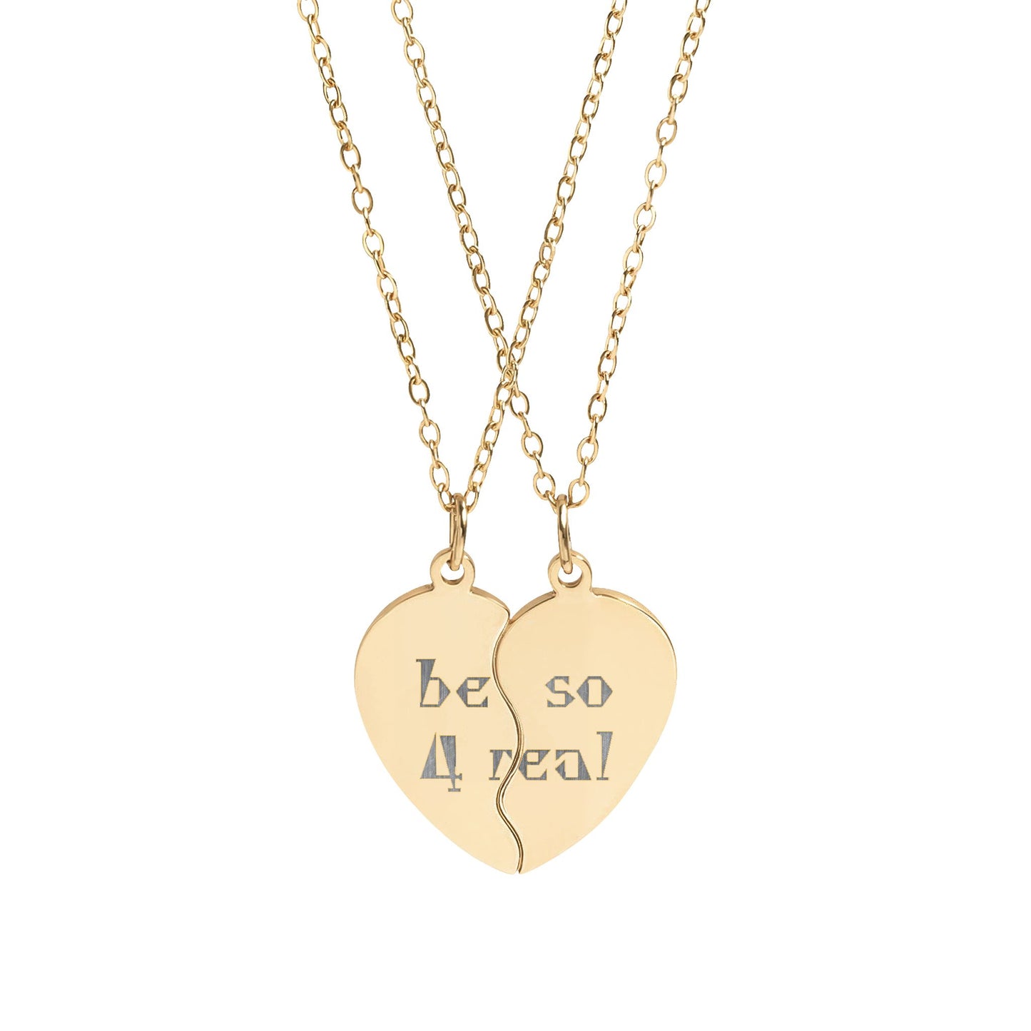 Be So For Real Heart Necklace Set