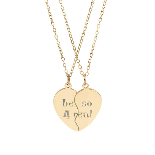 Be So For Real Heart Necklace Set