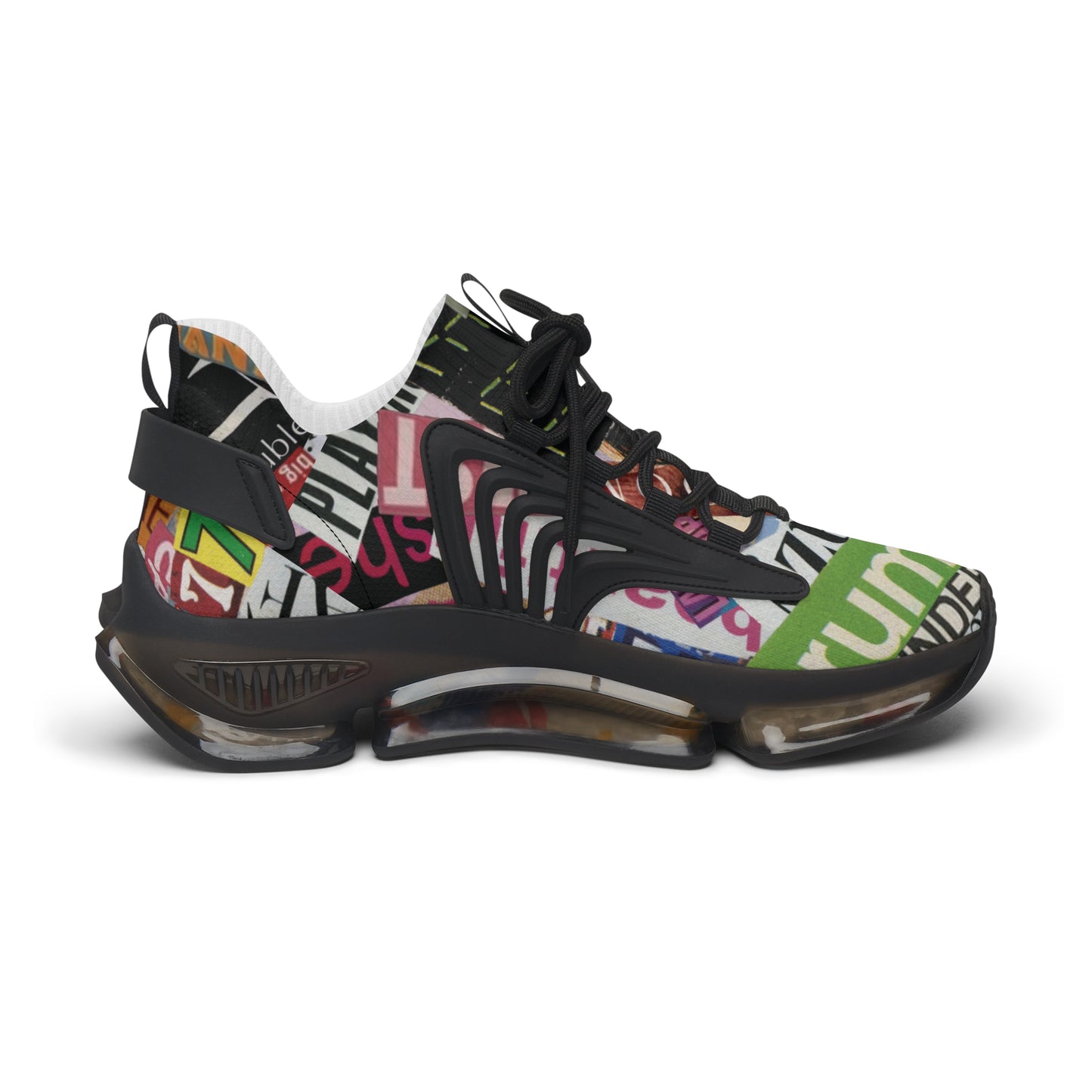 Cutthroat Collage Women's Mesh Sneakers
