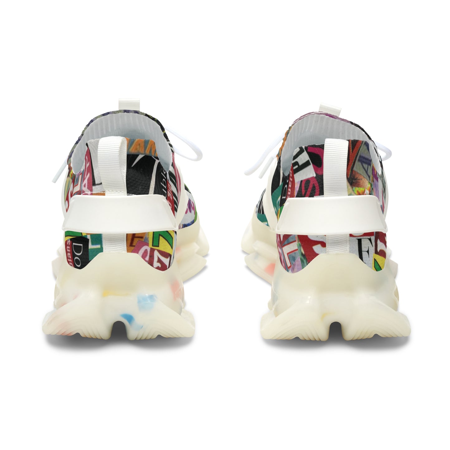 Cutthroat Collage Women's Mesh Sneakers