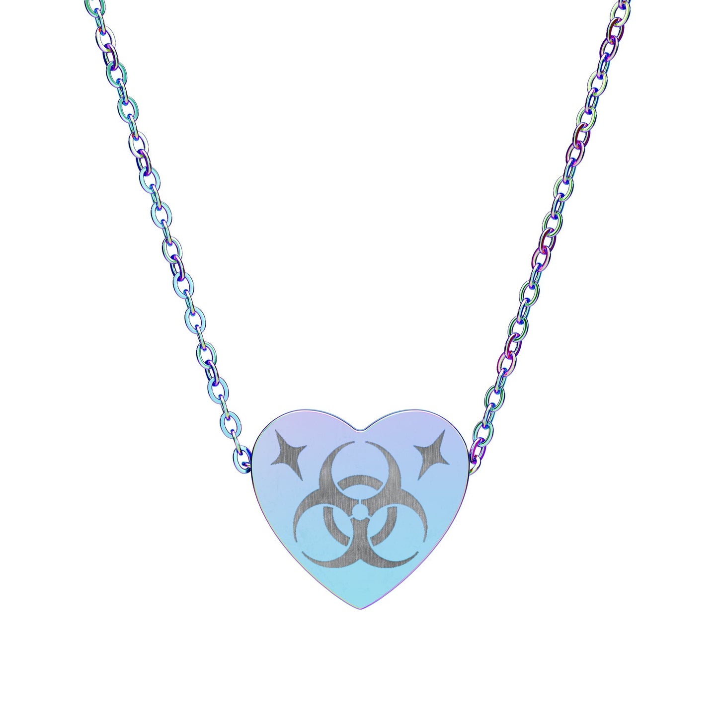 Biohazard Heart Necklace