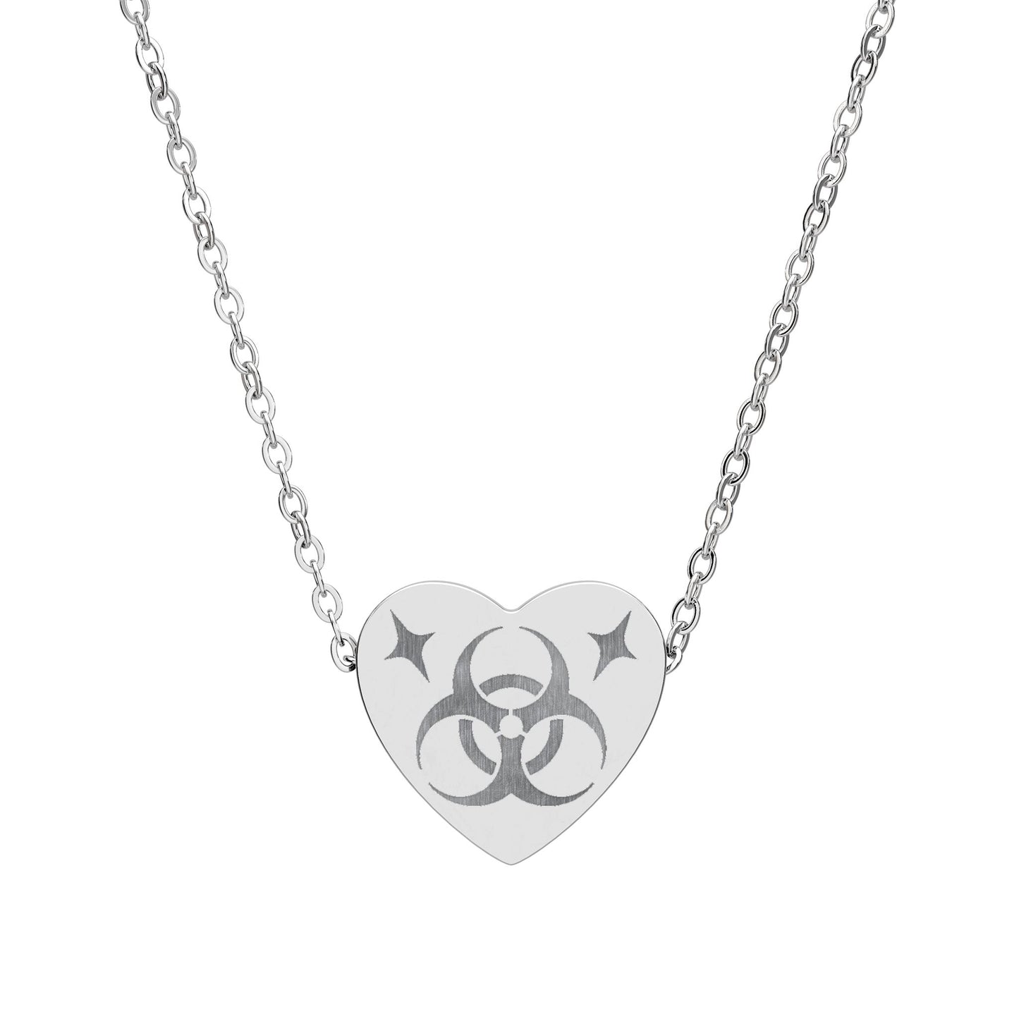 Biohazard Heart Necklace