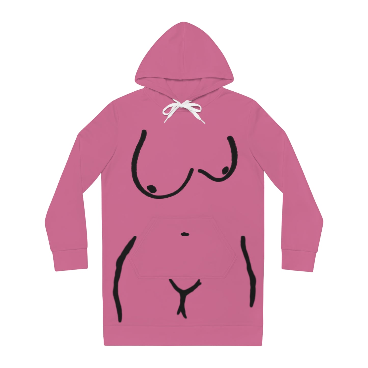 Sexy Alien Hoodie Dress (Pink)