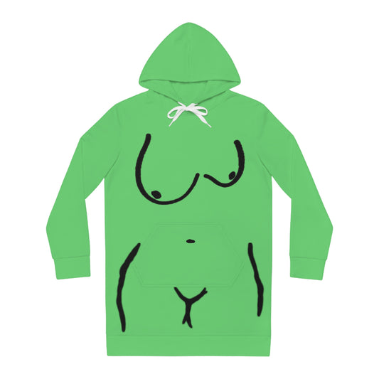 Sexy Alien Hoodie Dress (Green)