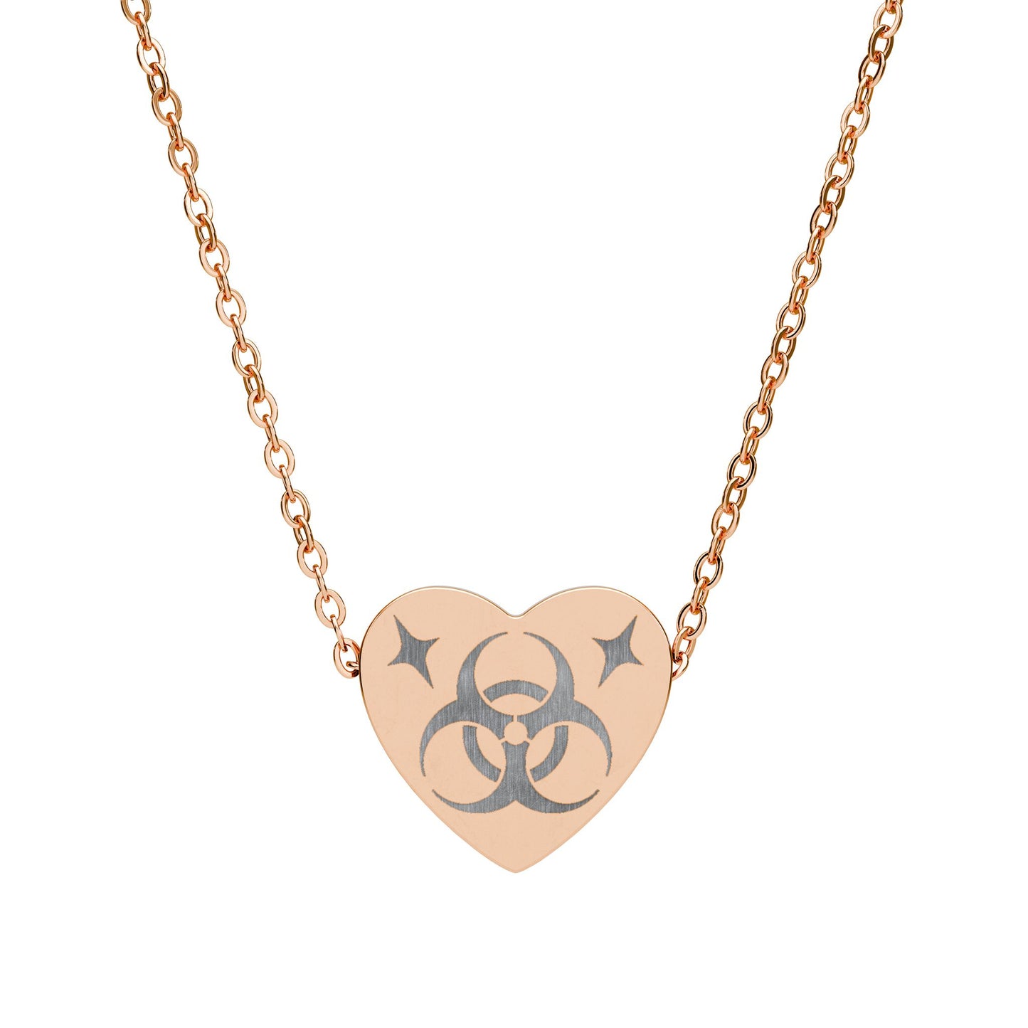 Biohazard Heart Necklace