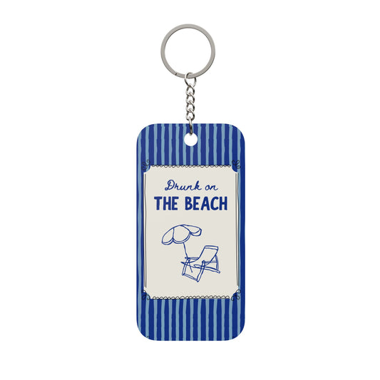 Drunk on the Beach Keychain
