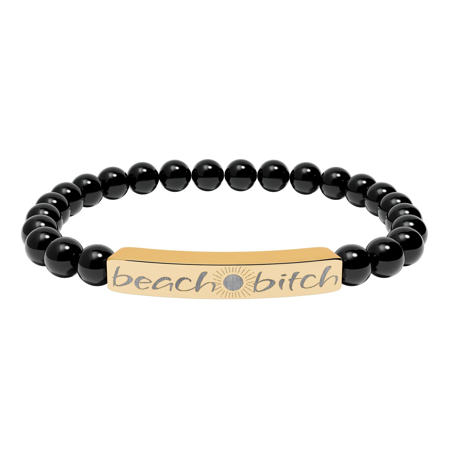 Beach Bitch Natural Stone Bracelet