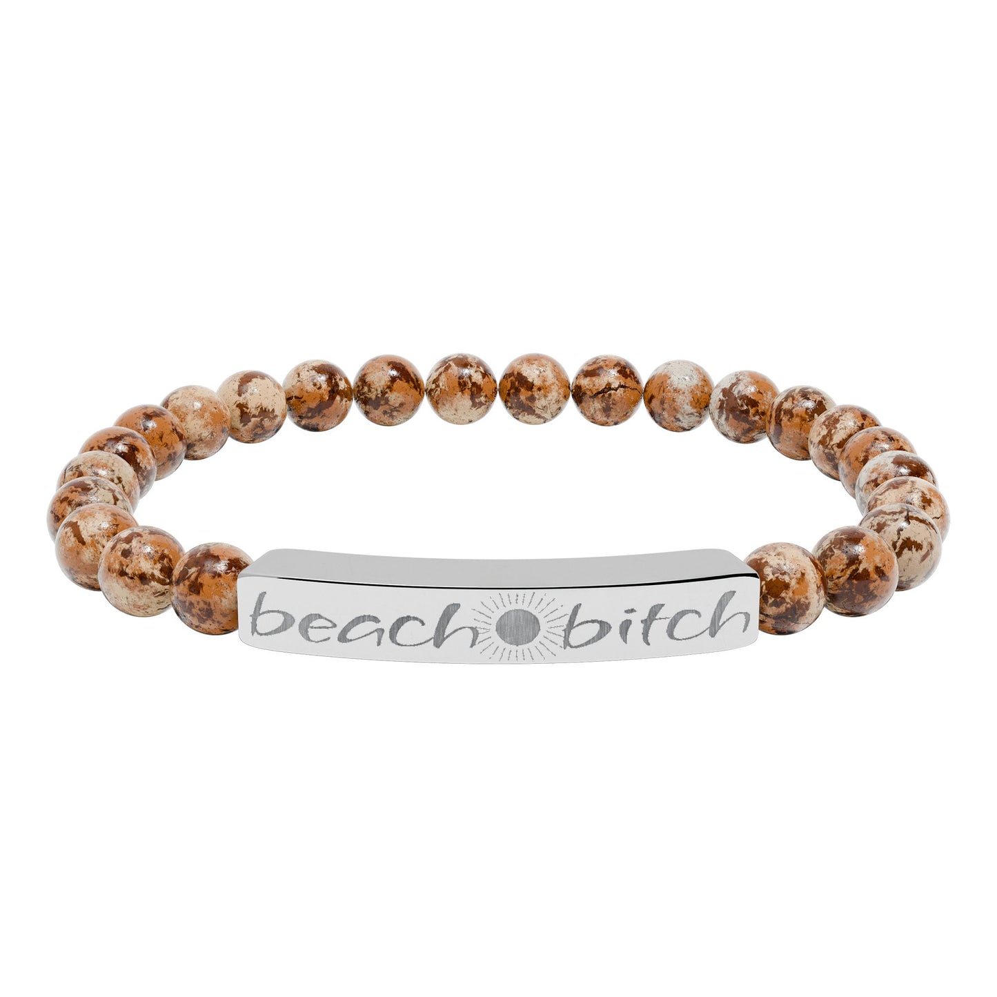 Beach Bitch Natural Stone Bracelet