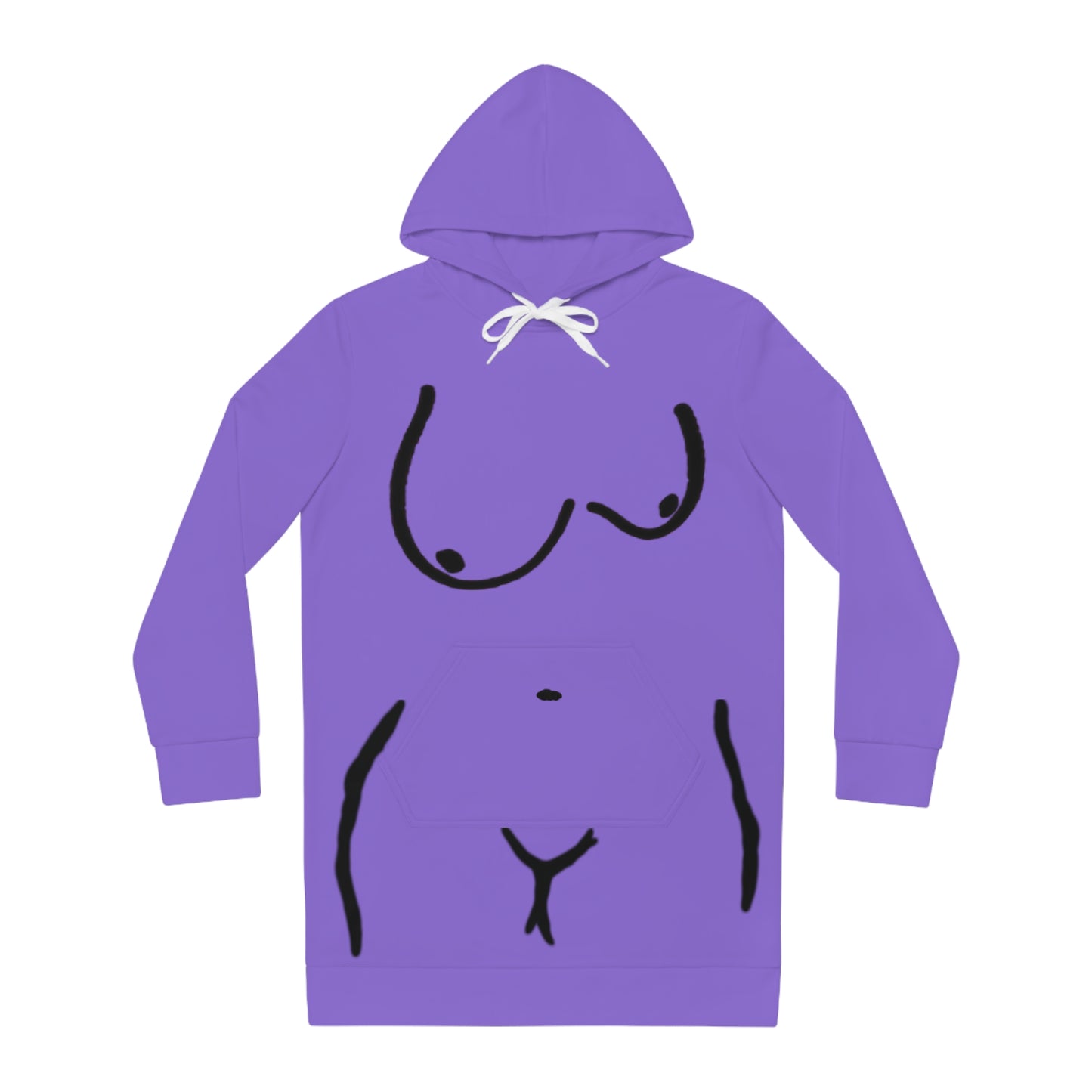 Sexy Alien Hoodie Dress (Purple)