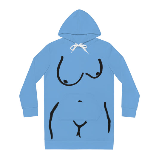 Sexy Alien Hoodie Dress (Blue)